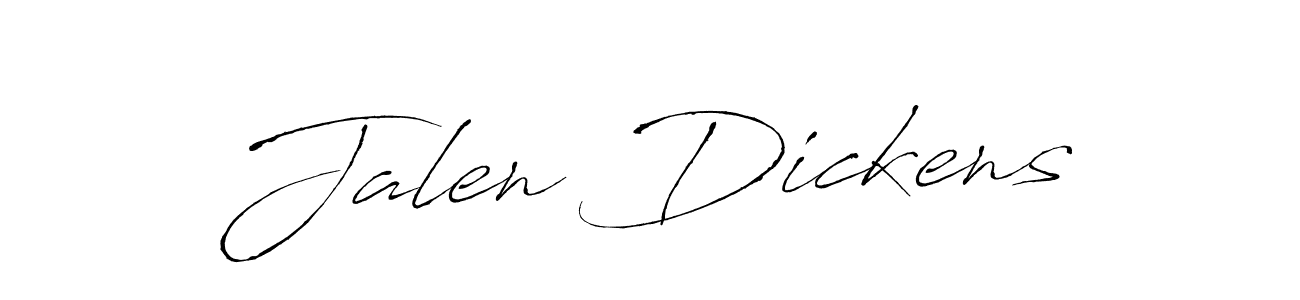 Create a beautiful signature design for name Jalen Dickens. With this signature (Antro_Vectra) fonts, you can make a handwritten signature for free. Jalen Dickens signature style 6 images and pictures png