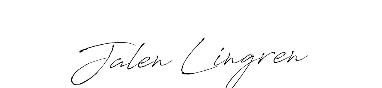 You should practise on your own different ways (Antro_Vectra) to write your name (Jalen Lingren) in signature. don't let someone else do it for you. Jalen Lingren signature style 6 images and pictures png