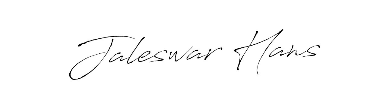 Make a beautiful signature design for name Jaleswar Hans. With this signature (Antro_Vectra) style, you can create a handwritten signature for free. Jaleswar Hans signature style 6 images and pictures png
