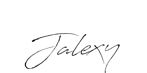Use a signature maker to create a handwritten signature online. With this signature software, you can design (Antro_Vectra) your own signature for name Jalexy. Jalexy signature style 6 images and pictures png