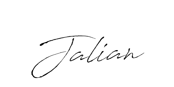 Jalian stylish signature style. Best Handwritten Sign (Antro_Vectra) for my name. Handwritten Signature Collection Ideas for my name Jalian. Jalian signature style 6 images and pictures png