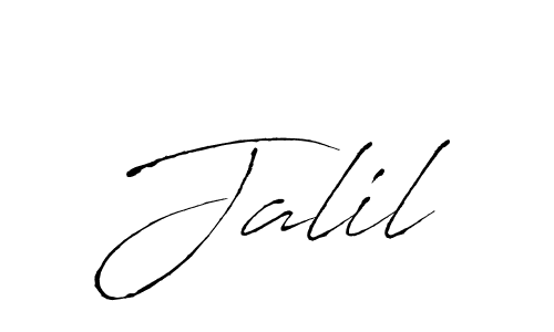 How to make Jalil name signature. Use Antro_Vectra style for creating short signs online. This is the latest handwritten sign. Jalil signature style 6 images and pictures png