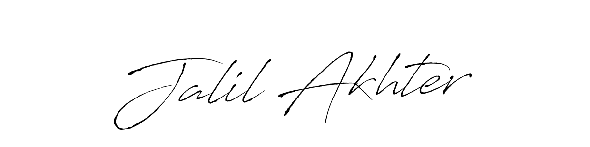 You can use this online signature creator to create a handwritten signature for the name Jalil Akhter. This is the best online autograph maker. Jalil Akhter signature style 6 images and pictures png