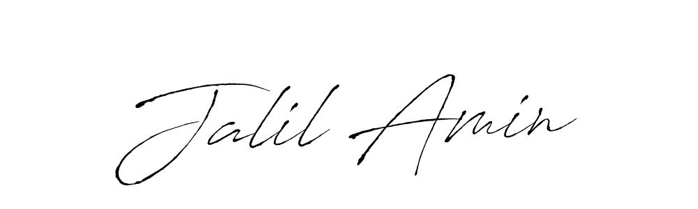 Create a beautiful signature design for name Jalil Amin. With this signature (Antro_Vectra) fonts, you can make a handwritten signature for free. Jalil Amin signature style 6 images and pictures png