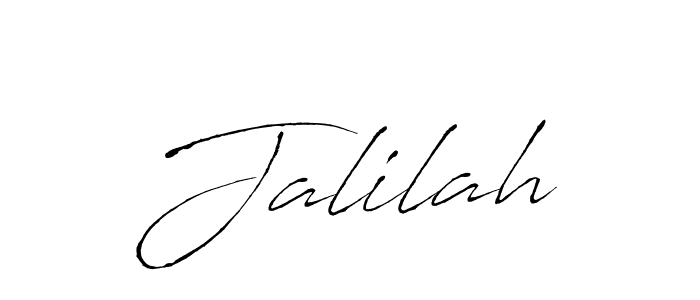 How to make Jalilah signature? Antro_Vectra is a professional autograph style. Create handwritten signature for Jalilah name. Jalilah signature style 6 images and pictures png