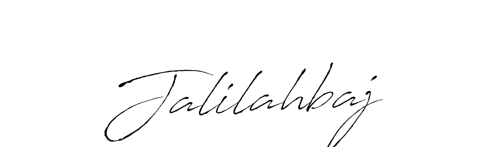 Design your own signature with our free online signature maker. With this signature software, you can create a handwritten (Antro_Vectra) signature for name Jalilahbaj. Jalilahbaj signature style 6 images and pictures png