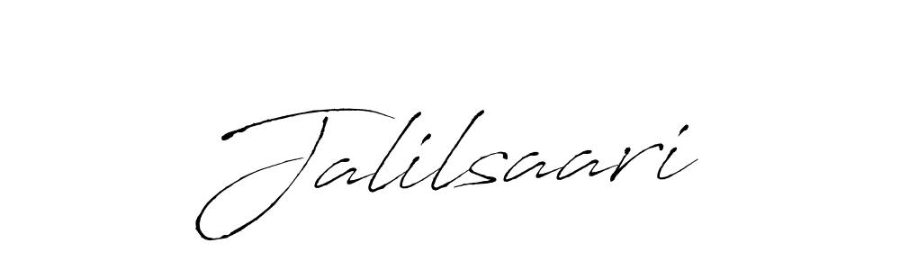 How to make Jalilsaari signature? Antro_Vectra is a professional autograph style. Create handwritten signature for Jalilsaari name. Jalilsaari signature style 6 images and pictures png