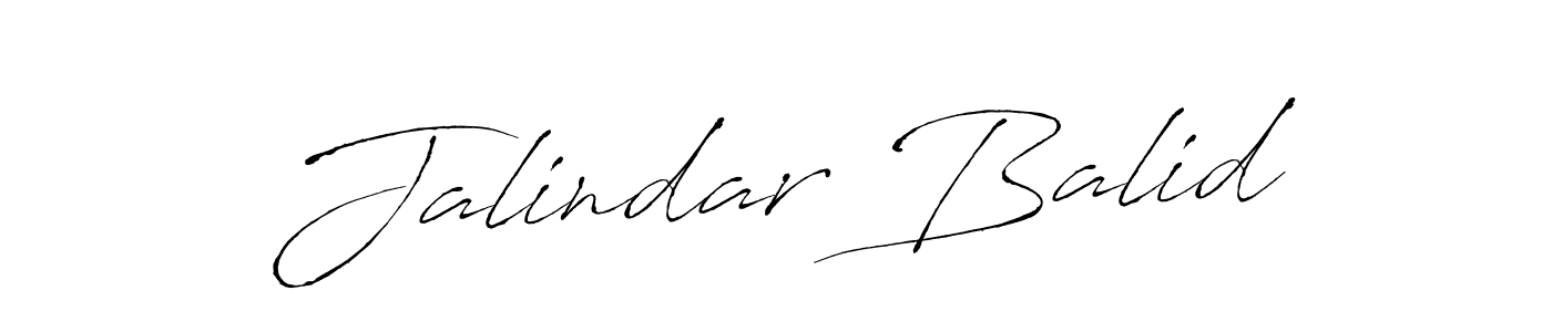 Create a beautiful signature design for name Jalindar Balid. With this signature (Antro_Vectra) fonts, you can make a handwritten signature for free. Jalindar Balid signature style 6 images and pictures png