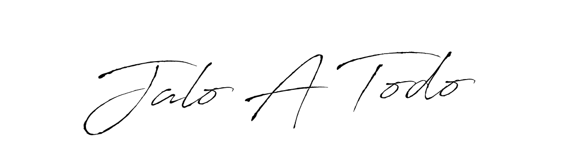 Design your own signature with our free online signature maker. With this signature software, you can create a handwritten (Antro_Vectra) signature for name Jalo A Todo. Jalo A Todo signature style 6 images and pictures png