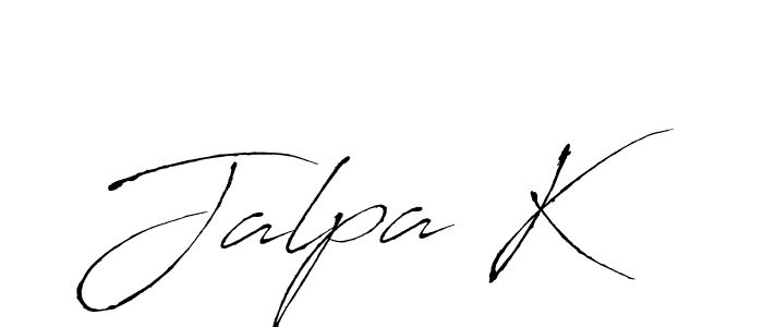 Antro_Vectra is a professional signature style that is perfect for those who want to add a touch of class to their signature. It is also a great choice for those who want to make their signature more unique. Get Jalpa K name to fancy signature for free. Jalpa K signature style 6 images and pictures png