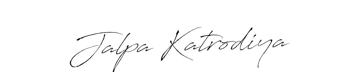 Jalpa Katrodiya stylish signature style. Best Handwritten Sign (Antro_Vectra) for my name. Handwritten Signature Collection Ideas for my name Jalpa Katrodiya. Jalpa Katrodiya signature style 6 images and pictures png