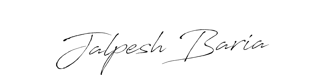 Make a beautiful signature design for name Jalpesh Baria. With this signature (Antro_Vectra) style, you can create a handwritten signature for free. Jalpesh Baria signature style 6 images and pictures png