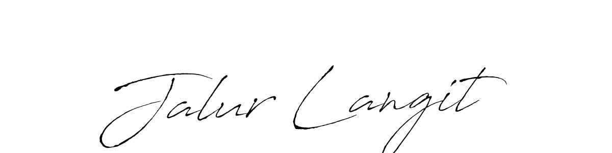 Make a beautiful signature design for name Jalur Langit. With this signature (Antro_Vectra) style, you can create a handwritten signature for free. Jalur Langit signature style 6 images and pictures png