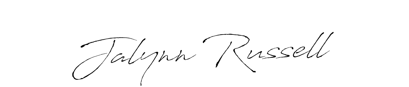 Jalynn Russell stylish signature style. Best Handwritten Sign (Antro_Vectra) for my name. Handwritten Signature Collection Ideas for my name Jalynn Russell. Jalynn Russell signature style 6 images and pictures png
