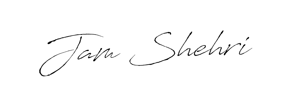 Design your own signature with our free online signature maker. With this signature software, you can create a handwritten (Antro_Vectra) signature for name Jam Shehri. Jam Shehri signature style 6 images and pictures png