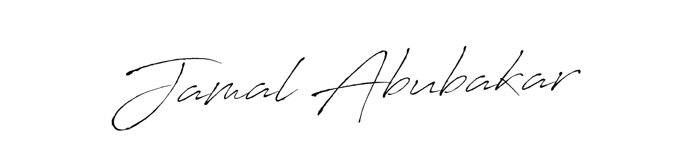 Jamal Abubakar stylish signature style. Best Handwritten Sign (Antro_Vectra) for my name. Handwritten Signature Collection Ideas for my name Jamal Abubakar. Jamal Abubakar signature style 6 images and pictures png