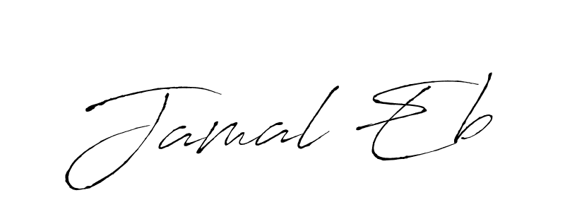 How to make Jamal Eb name signature. Use Antro_Vectra style for creating short signs online. This is the latest handwritten sign. Jamal Eb signature style 6 images and pictures png