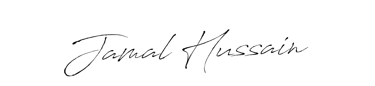 Design your own signature with our free online signature maker. With this signature software, you can create a handwritten (Antro_Vectra) signature for name Jamal Hussain. Jamal Hussain signature style 6 images and pictures png