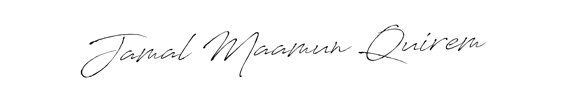 Make a beautiful signature design for name Jamal Maamun Quirem. With this signature (Antro_Vectra) style, you can create a handwritten signature for free. Jamal Maamun Quirem signature style 6 images and pictures png