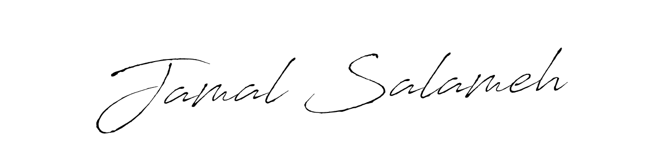 Create a beautiful signature design for name Jamal Salameh. With this signature (Antro_Vectra) fonts, you can make a handwritten signature for free. Jamal Salameh signature style 6 images and pictures png