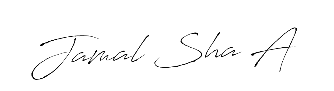 Design your own signature with our free online signature maker. With this signature software, you can create a handwritten (Antro_Vectra) signature for name Jamal Sha A. Jamal Sha A signature style 6 images and pictures png