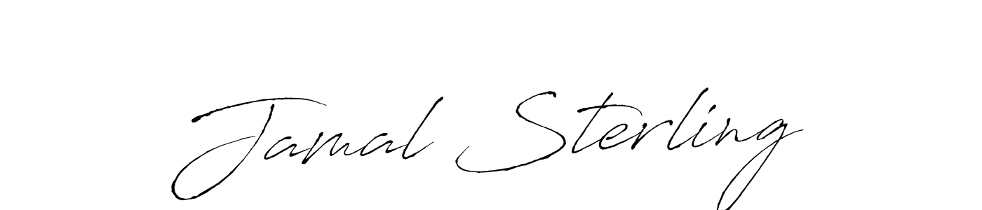 How to make Jamal Sterling signature? Antro_Vectra is a professional autograph style. Create handwritten signature for Jamal Sterling name. Jamal Sterling signature style 6 images and pictures png