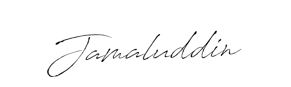 Create a beautiful signature design for name Jamaluddin. With this signature (Antro_Vectra) fonts, you can make a handwritten signature for free. Jamaluddin signature style 6 images and pictures png