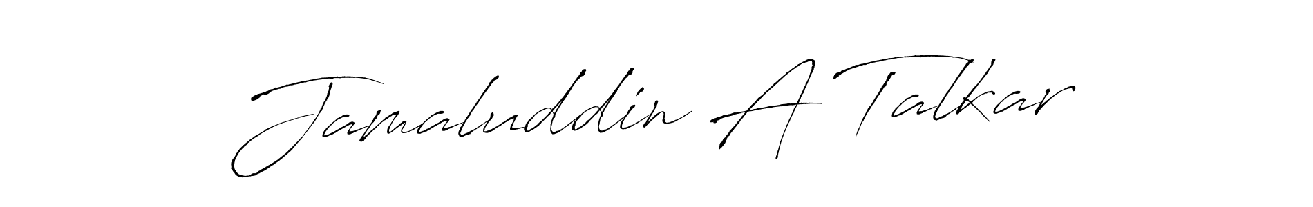 Use a signature maker to create a handwritten signature online. With this signature software, you can design (Antro_Vectra) your own signature for name Jamaluddin A Talkar. Jamaluddin A Talkar signature style 6 images and pictures png