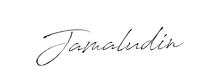 Make a beautiful signature design for name Jamaludin. With this signature (Antro_Vectra) style, you can create a handwritten signature for free. Jamaludin signature style 6 images and pictures png