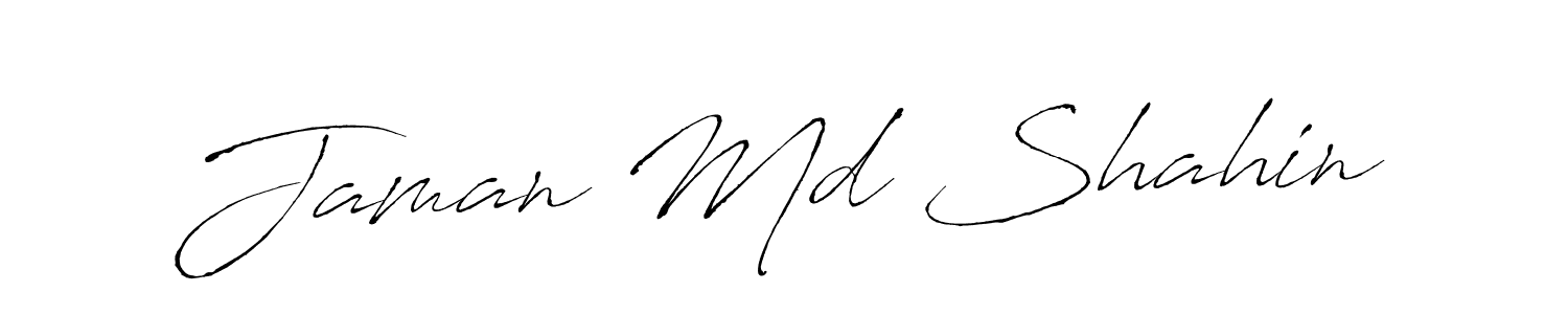 Jaman Md Shahin stylish signature style. Best Handwritten Sign (Antro_Vectra) for my name. Handwritten Signature Collection Ideas for my name Jaman Md Shahin. Jaman Md Shahin signature style 6 images and pictures png