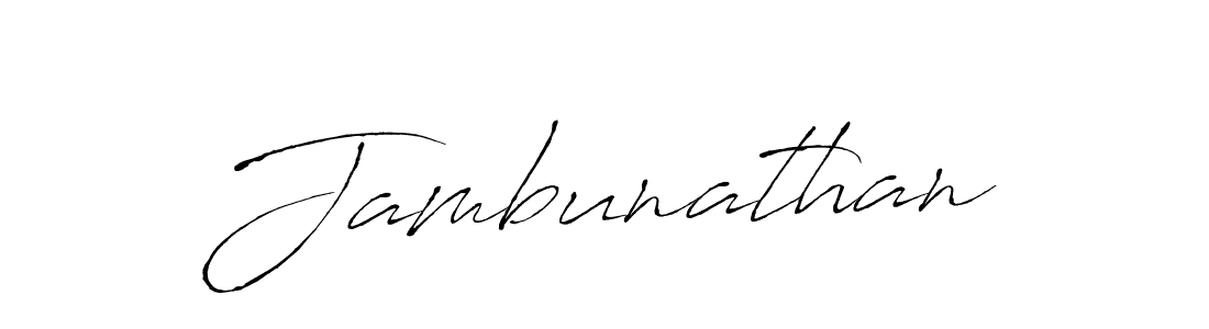 Jambunathan stylish signature style. Best Handwritten Sign (Antro_Vectra) for my name. Handwritten Signature Collection Ideas for my name Jambunathan. Jambunathan signature style 6 images and pictures png