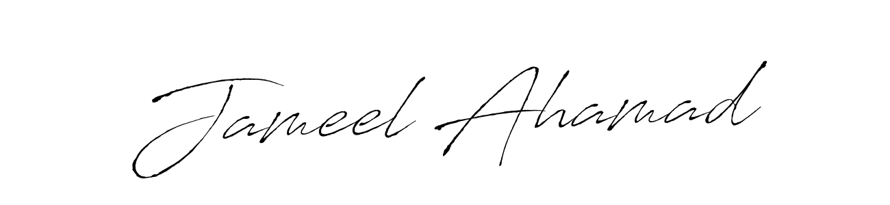 Create a beautiful signature design for name Jameel Ahamad. With this signature (Antro_Vectra) fonts, you can make a handwritten signature for free. Jameel Ahamad signature style 6 images and pictures png