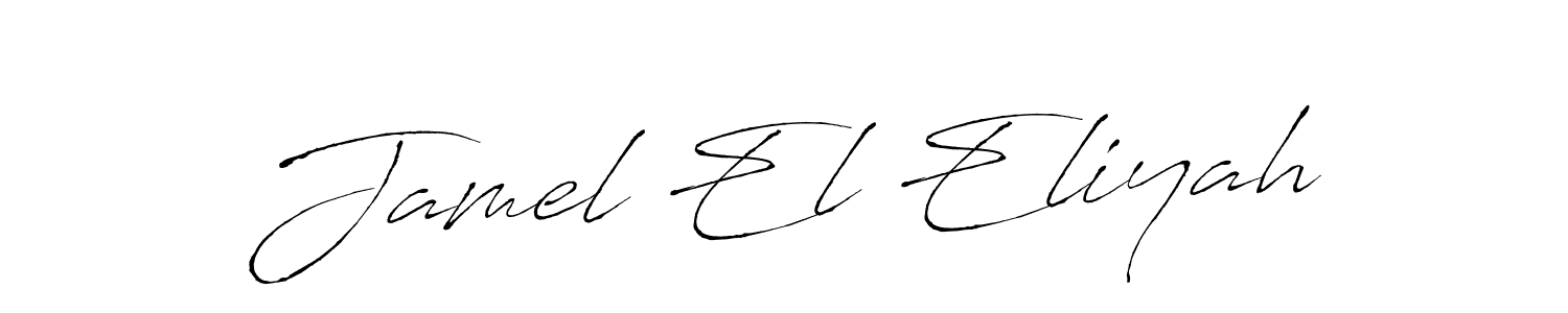 This is the best signature style for the Jamel El Eliyah name. Also you like these signature font (Antro_Vectra). Mix name signature. Jamel El Eliyah signature style 6 images and pictures png