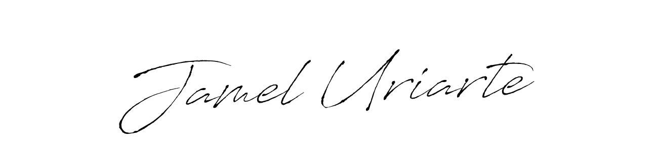 You should practise on your own different ways (Antro_Vectra) to write your name (Jamel Uriarte) in signature. don't let someone else do it for you. Jamel Uriarte signature style 6 images and pictures png