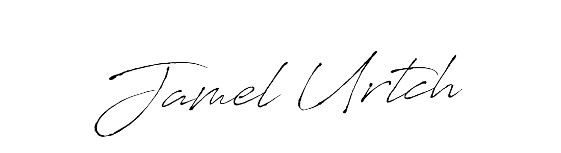 Similarly Antro_Vectra is the best handwritten signature design. Signature creator online .You can use it as an online autograph creator for name Jamel Urtch. Jamel Urtch signature style 6 images and pictures png