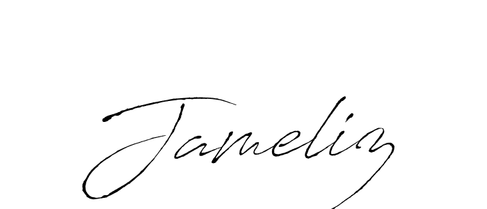 Antro_Vectra is a professional signature style that is perfect for those who want to add a touch of class to their signature. It is also a great choice for those who want to make their signature more unique. Get Jameliz name to fancy signature for free. Jameliz signature style 6 images and pictures png