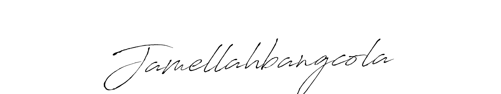 It looks lik you need a new signature style for name Jamellahbangcola. Design unique handwritten (Antro_Vectra) signature with our free signature maker in just a few clicks. Jamellahbangcola signature style 6 images and pictures png