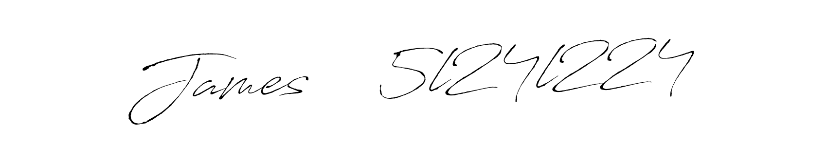 Design your own signature with our free online signature maker. With this signature software, you can create a handwritten (Antro_Vectra) signature for name James    5l24l224. James    5l24l224 signature style 6 images and pictures png