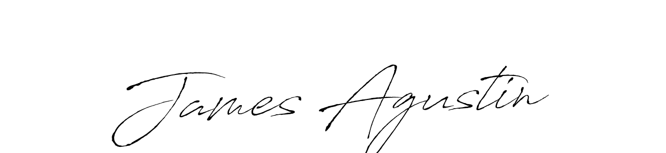 Make a beautiful signature design for name James Agustin. With this signature (Antro_Vectra) style, you can create a handwritten signature for free. James Agustin signature style 6 images and pictures png