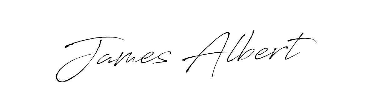 James Albert stylish signature style. Best Handwritten Sign (Antro_Vectra) for my name. Handwritten Signature Collection Ideas for my name James Albert. James Albert signature style 6 images and pictures png