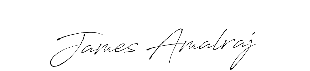 Create a beautiful signature design for name James Amalraj. With this signature (Antro_Vectra) fonts, you can make a handwritten signature for free. James Amalraj signature style 6 images and pictures png