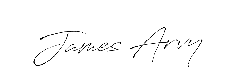 James Arvy stylish signature style. Best Handwritten Sign (Antro_Vectra) for my name. Handwritten Signature Collection Ideas for my name James Arvy. James Arvy signature style 6 images and pictures png