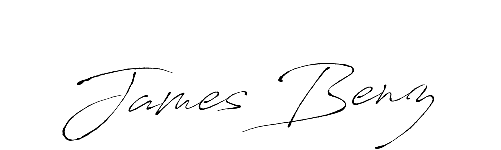 Create a beautiful signature design for name James Benz. With this signature (Antro_Vectra) fonts, you can make a handwritten signature for free. James Benz signature style 6 images and pictures png