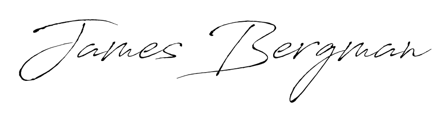 Make your name James Bergman memorable on every contract using Antro_Vectra autograph style. Instant transparent background export available. James Bergman signature style 6 images and pictures png