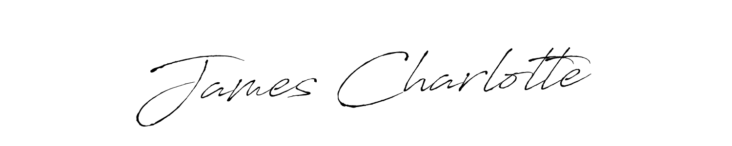 Create a beautiful signature design for name James Charlotte. With this signature (Antro_Vectra) fonts, you can make a handwritten signature for free. James Charlotte signature style 6 images and pictures png