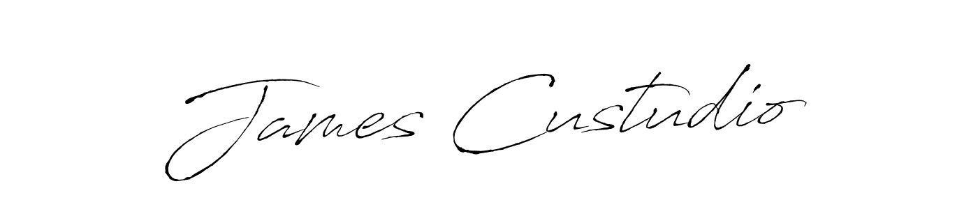 Use a signature maker to create a handwritten signature online. With this signature software, you can design (Antro_Vectra) your own signature for name James Custudio. James Custudio signature style 6 images and pictures png