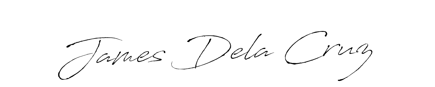 Design your own signature with our free online signature maker. With this signature software, you can create a handwritten (Antro_Vectra) signature for name James Dela Cruz. James Dela Cruz signature style 6 images and pictures png