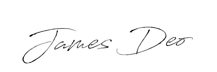 James Deo stylish signature style. Best Handwritten Sign (Antro_Vectra) for my name. Handwritten Signature Collection Ideas for my name James Deo. James Deo signature style 6 images and pictures png