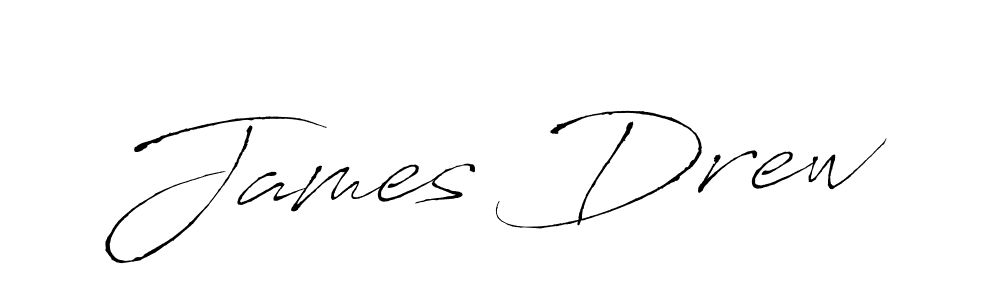 Create a beautiful signature design for name James Drew. With this signature (Antro_Vectra) fonts, you can make a handwritten signature for free. James Drew signature style 6 images and pictures png