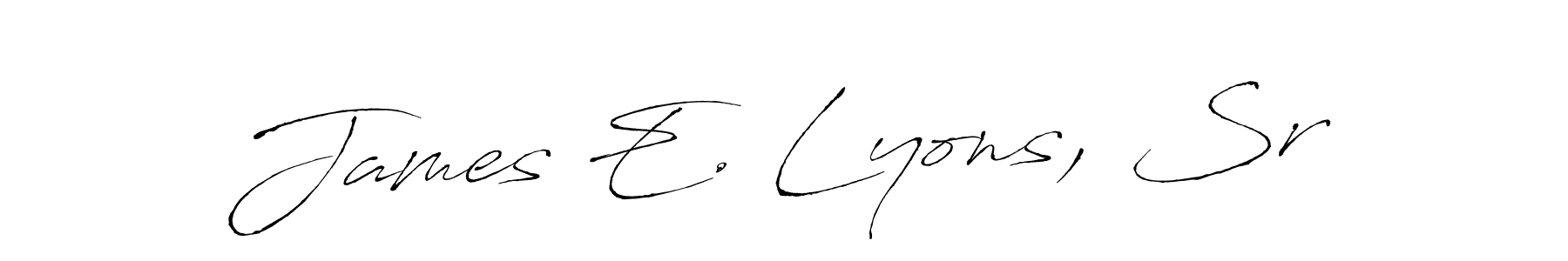 Make a beautiful signature design for name James E. Lyons, Sr. With this signature (Antro_Vectra) style, you can create a handwritten signature for free. James E. Lyons, Sr signature style 6 images and pictures png